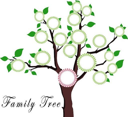 Blueprint of a family tree