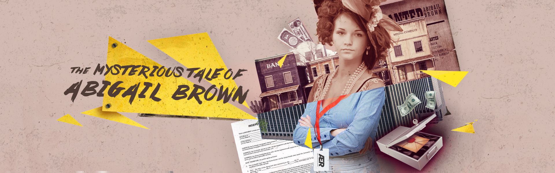  the mysterious tale of Abigail Brown escape room illustration at American Escape Rooms