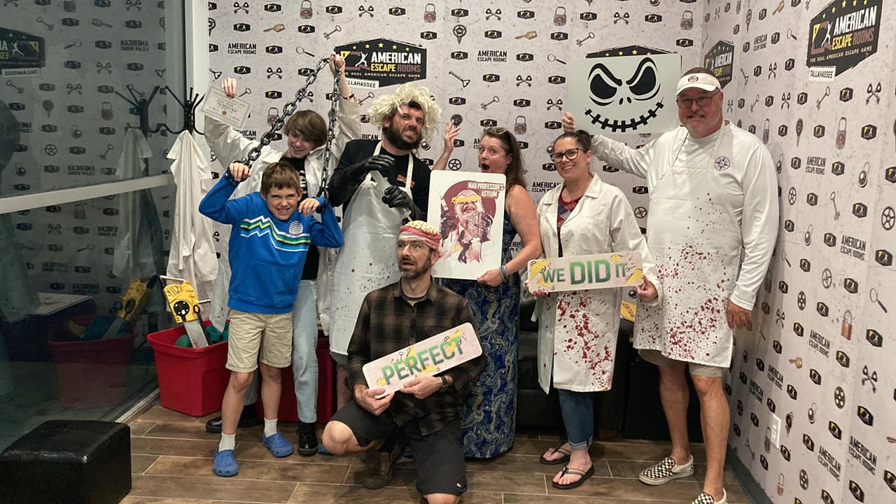 Swain Wreck played the Mad Professor's Asylum - Tallahassee and finished the game with 7 minutes 43seconds left. Congratulations! Well done!